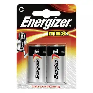 Energizer Max Powerseal Pilas Alcalinas C LR14 2 Unidades