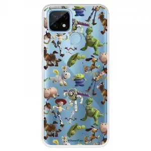 Funda Para Realme C21 Oficial De Disney Muñecos Toy Story Siluetas - Toy Story