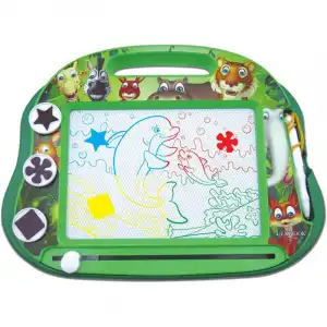 Lexibook Animales Pizarra Mágica Multicolor Formato A5 con Accesorios Magnéticos