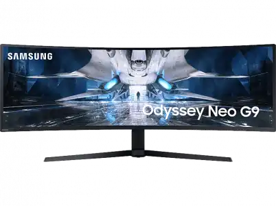 Monitor gaming - Samsung Odyssey Neo G9 LS49AG950NPXEN, 49", QHD, 1 ms, 240 Hz, Curvo, USB, Blanco