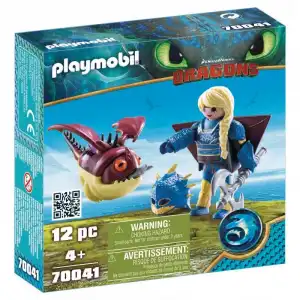 Playmobil Cómo Entrenar a Tu Dragón Astrid con Globoglob