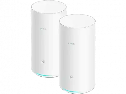 Router - HUAWEI Wifi Mesh 2-pack Sistema Wi-fi Mesh, triple banda, 2200 Mbps, HomeSec, Huawei Share, Blanco