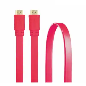 3Go CHDMIR Cable Plano HDMI a HDMI Macho/Macho 1.8m Rojo