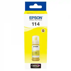 Botella de Tinta Original Epson Ecotank 114 Amarillo 70ml