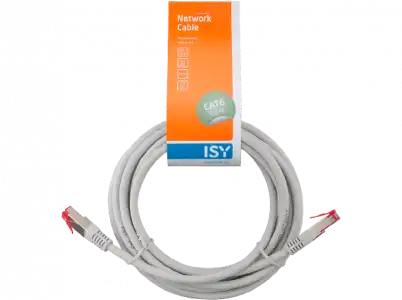 Cable de red - ISY IPC-6030-1, Cat-6, 10 Gbit / s, 250 MHz, 3 m, Blanco