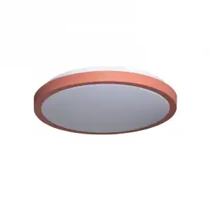 Efectoled Plafón Led 19w Circular De Metal Cct Seleccionable Ø400 Mm Faina Rosa