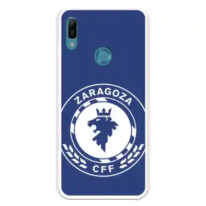 Funda Para Huawei Y6 2019 Del Zaragoza Cf Femenino Escudo Grande Fondo Azul - Licencia Oficial Zaragoza Cf Femenino