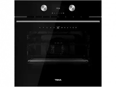 Horno - Teka SteakMaster, Multifunción, Pirolítico, 63 l, 60 cm, Calentamiento rápido, Negro