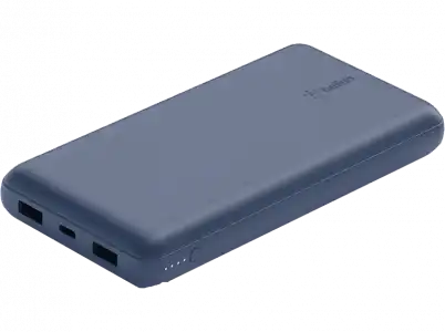 Powerbank - Belkin BPB012BTBK, 20000 mAh, USB C y A, Duración 78h, Azul