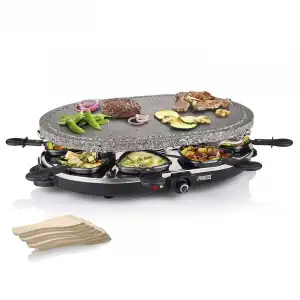 Princess 162720 Oval Stone Grill & Raclette Party Raclette de Piedra 1200W