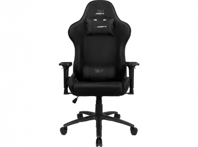 Silla gaming - Drift DR110, Tela, Reposabrazos 4D, Alta transpiración, Hasta 150 kg, Negro