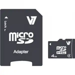 V7 MicroSDHC 4GB Clase 4 + Adaptador