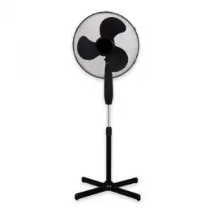 Ventilador De Pie 45w 3 Velocidades Oscilante 90o Silencioso Metálico
