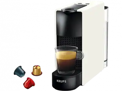 Cafetera de cápsulas - Nespresso® Krups XN1101 Essenza Mini, 19 bares, Blanco