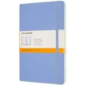 Cuaderno Moleskine Classic large rayas tapa blanda azul hortensia