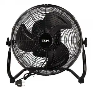 EDM Ventilador Industrial de Suelo Oscilante 40cm 60W Negro