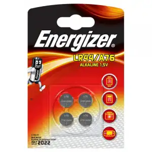 Energizer Alkaline Power Pilas A76 LR44 4 Unidades