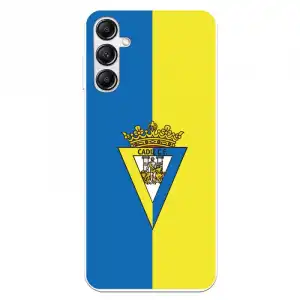 Funda Para Samsung Galaxy A14 5g Del Cádiz Cf Escudo Fondo Bicolor - Licencia Oficial Cádiz Cf