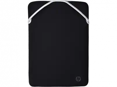 Funda portátil - HP 2F2J1AA, Para de 14", 35.56 cm, Universal, Reversible, Neopreno, Negro y plata