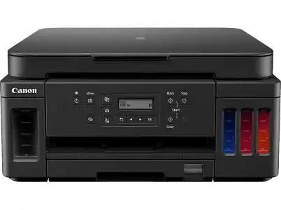 Impresora multifunción - Canon Pixma G6050 MegaTank, Inyección de tinta, 13 ppm, WiFi, Negro