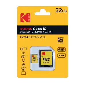 Kodak - Tarjeta De Memoria Micro SDHC De 32 GB Clase 10