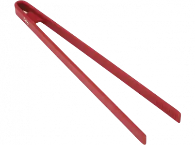 Pinzas de cocina - Jata HACC4521, Acero inoxidable/ Silicona, Resistente 230º C, Rojo