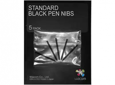 Recambio - Wacom Pen Nibs, Pack de 5 puntas recambio, Negro