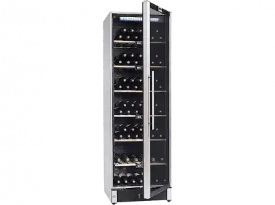 Vinoteca - La Sommelière VIP185, 200 W, Compresor, Para 197 Botellas, Multitemperatura, Antivibración, Inox