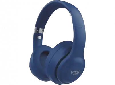 Auriculares inalámbricos - Vieta Pro Gently, De diadema, Plegables, 20 h, Bluetooth 5.0, Micrófono, Azul