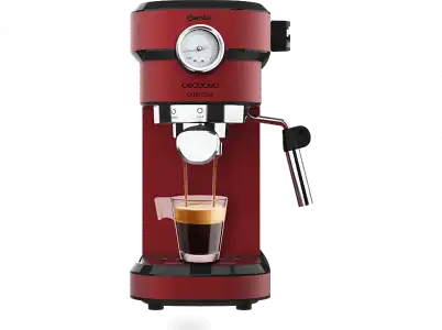 Cafetera express - Cecotec Cafelizzia 790 Shiny Pro, 20 bar, 1350 W, 2 tazas, Rojo