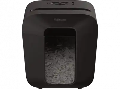 Destructora de papel - Fellowes LX50, Corte en partículas, Negro