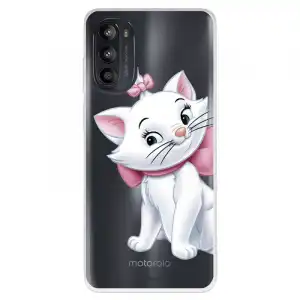 Funda Para Motorola Moto G52 Oficial De Disney Marie Silueta - Los Aristogatos