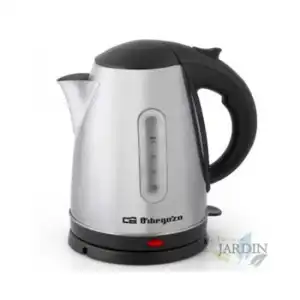 Hervidor De Agua Orbegozo 1,7 Litros. Calienta Líquidos. Cuerpo En Inox. Jarra Extraíble. Potencia 2200w.