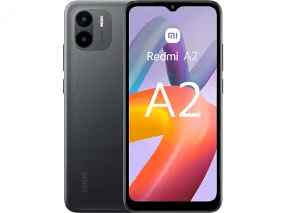 Móvil - Xiaomi Redmi A2, Negro, 64 GB, 3 GB RAM, 6.52" HD+ Dot Drop Display, MediaTek Helio G36, 5000 mAh, Android