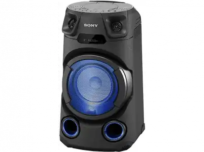 Altavoz inalámbrico - Sony MHC-V13, 150 W, Con Antena FM+Control Remoto, Bluetooth, Iluminación LED, Negro