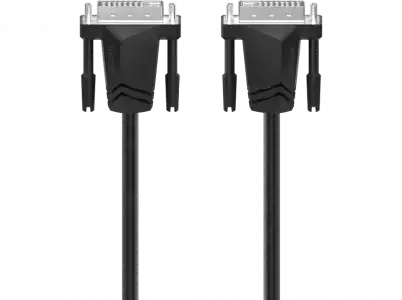 Cable DVI - Hama 00200706, 1.5 m, a DVI, Dual Link, WQHD, Color Negro