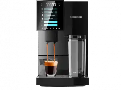 Cafetera superautomática - Cecotec Cremmaet CompactCcino Black, 19 bar, 1350 W, 400 ml, Altura regulable, Display táctil, Molinillo integrado, Black