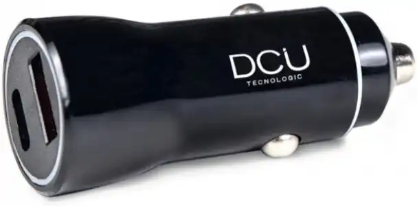 Cargador DCU Coche 1xUSB C, 1xUSCB A