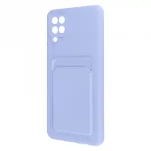 Forcell Funda Silicona Flexible con Tarjetero Violeta para Samsung Galaxy A12