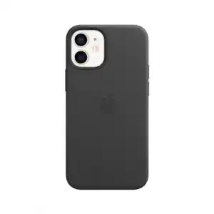 Funda de piel Apple Negro para iPhone 12 Mini