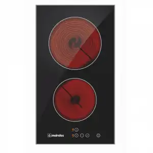 Meireles MV 1312 Placa Vitrocerámica Modular 2 Zonas 30cm Negra