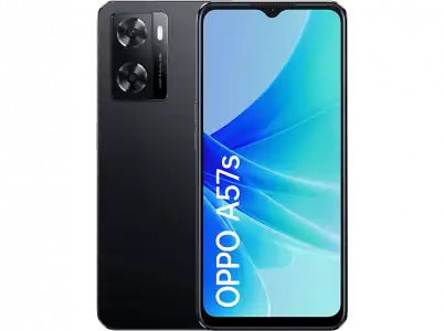 Móvil - OPPO A57s, Starry Black, 128 GB, 4 GB RAM, 6.56" HD+, MediaTek Helio G35, 5000 mAh, Android