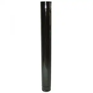 Tubo Estufa Color Negro Vitrificado De 180 Mm - Neoferr..