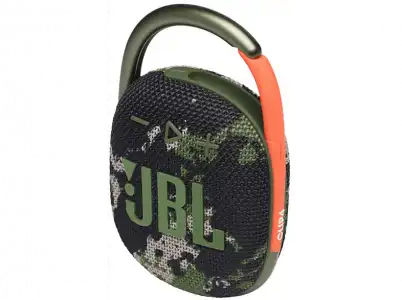 Altavoz inalámbrico - JBL Clip 4, 5 W, 10 horas, Bluetooth 5.1, IP67, Clip&Play, Camuflaje