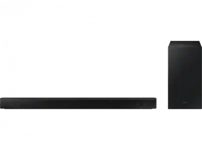 Barra de sonido - Samsung HW-B530/ZF, Bluetooth, Dolby Audio / DTS Virtual:X, Subwoofer Inalámbrico, 25W, Modo Juego, Voice Enhancer, Negro