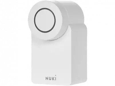 Cerradura electrónica - NUKI Smart Lock (4.ª generación), Amazon Alexa, Google Home o Apple, Blanco