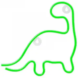 Forever Neon Led Light Dinosaur Green