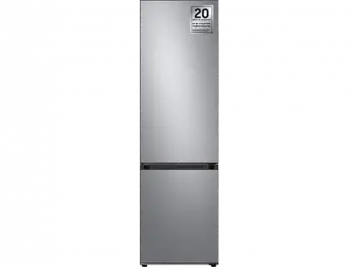 Frigorífico combi - Samsung BESPOKE SMART AI RB38C7B6AS9/EF, No Frost, 203 cm, 387l, Twin Cooling Plus, Metal Cooling, WiFi, Inox