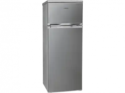 Frigorífico dos puertas - Jocel JF206I, Estático, 142.6 cm, 206 l, Estantes en cristal, Puerta reversible, Inox