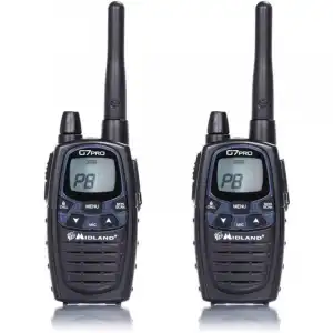 Midland G7E PRO Pareja Walkie Talkie PMR446 Negros